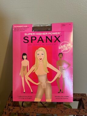 Spanx Super Higher Power Shapewear Sara Blakely Womens Size A Cocoa